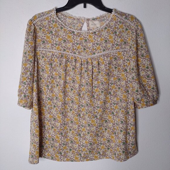 NWOT Melloday Women's Floral Blouse Size Large - Picture 4 of 9